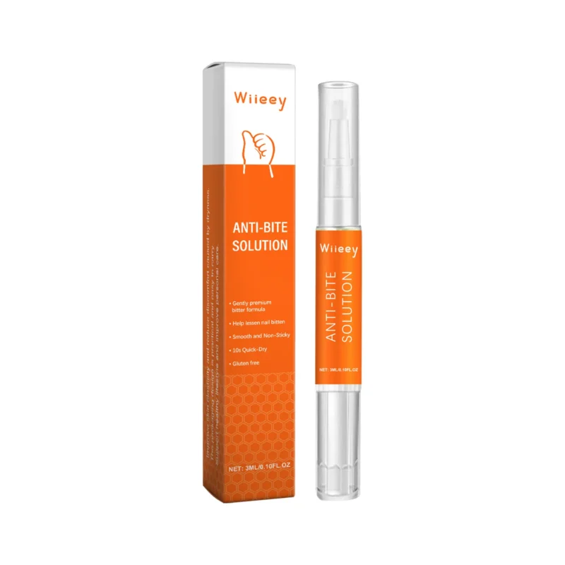 Wiieey Anti-Bite Nail Care Bitter Solution Pen for children to stop biting nails and thumbs, 3ml.