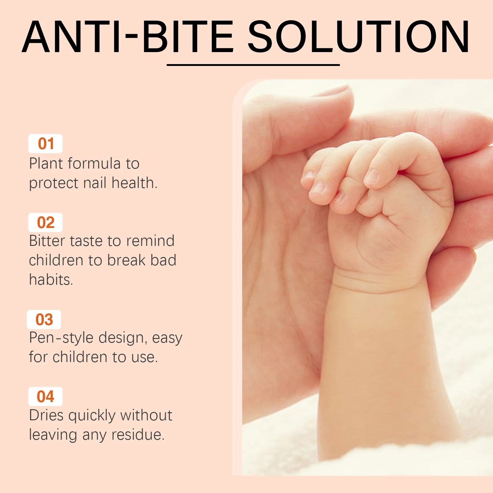 Anti-Bite Nail Care Bitter Pen 3ml for Kids to Stop Nail Biting Thumb Sucking 10 anti bite nail care bitter pen 3ml wii kxzt6pdw desc 10