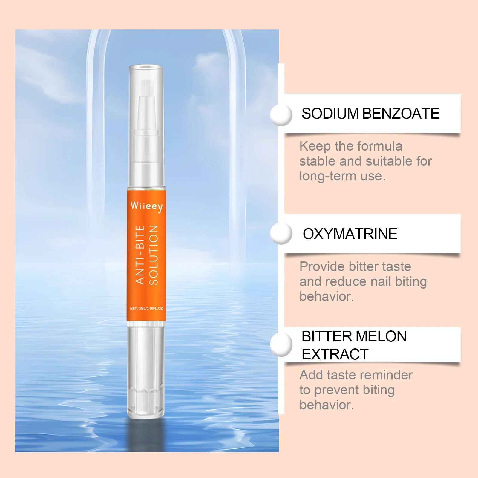 Anti-Bite Nail Care Bitter Pen 3ml for Kids to Stop Nail Biting Thumb Sucking 8 anti bite nail care bitter pen 3ml wii kxzt6pdw desc 8