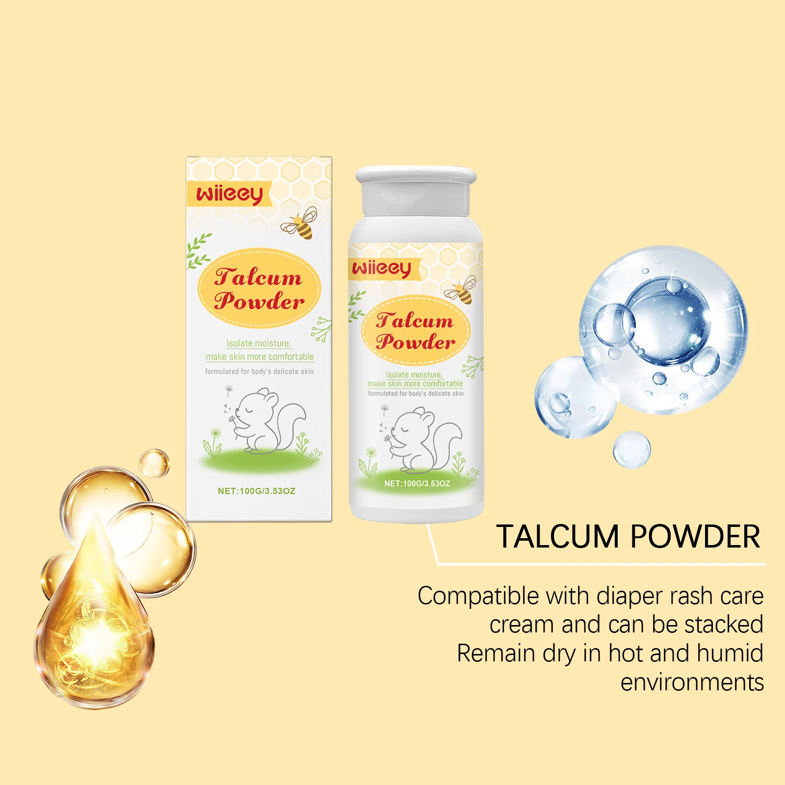 Baby Powder Gentle Talcum Powder for Newborns Low Dust Formula 100g 5 baby powder gentle talcum for newborns low dust 100g wii ckpmbxqh desc 5