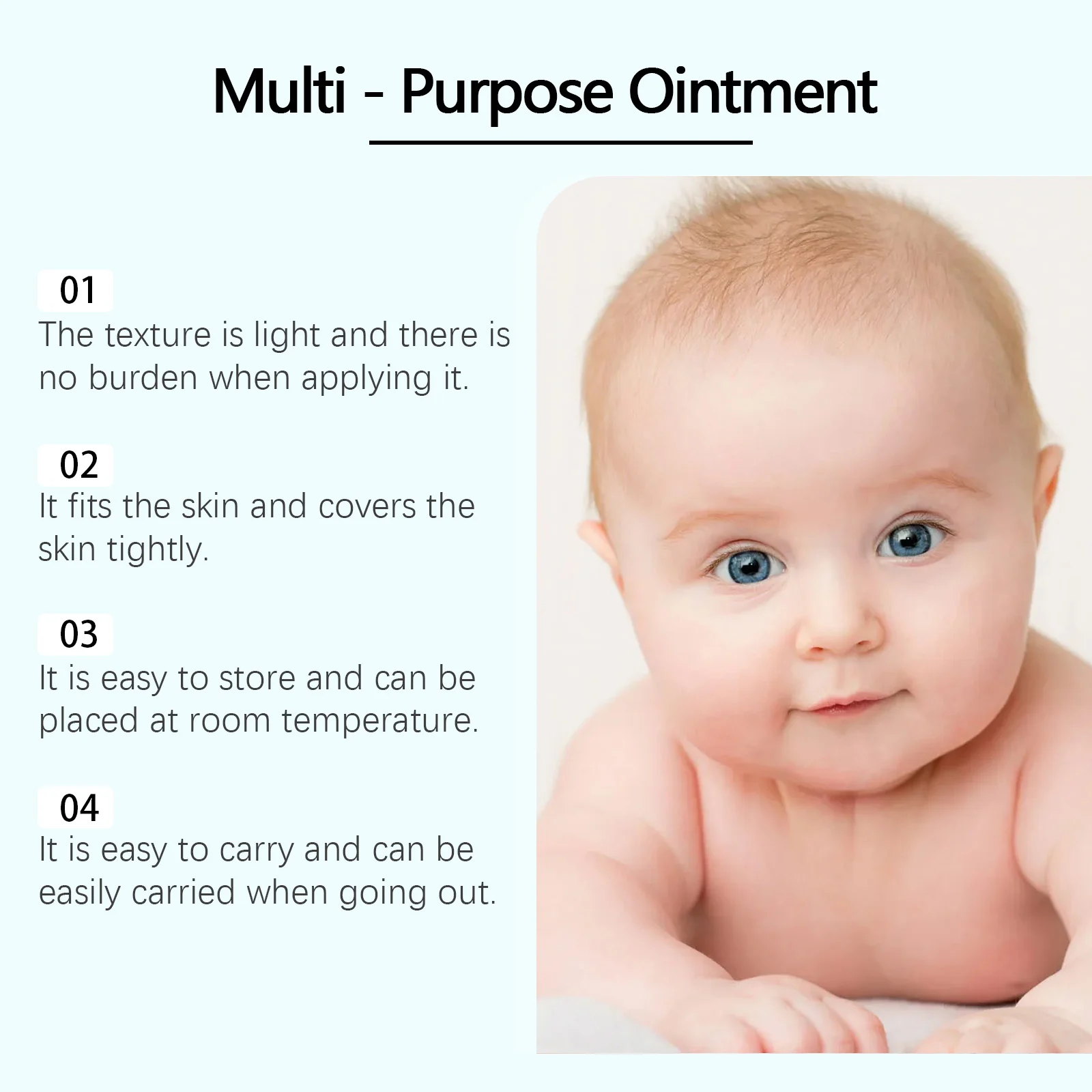 Wiieey Kids Oatmeal Ointment Multi-Purpose Soothing Cream for Baby Skin Relief 6 kids oatmeal ointment cream wii swnydyrw desc 6